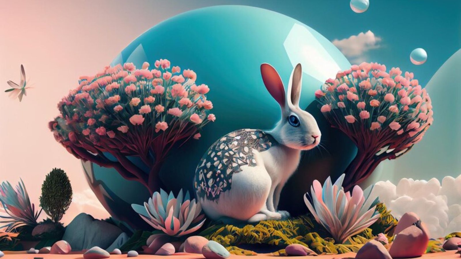 AI Art Rabbit Psychiatrist